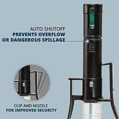 Jumbl Gas Transfer Pump, Automatic Fuel Transfer Pump, Grey, Large