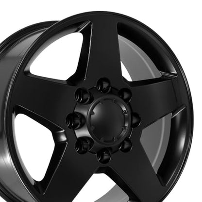 OE Wheels CV91B 20x8.5 Satin Black 5503 8x180 Rim - color: Satin Black
