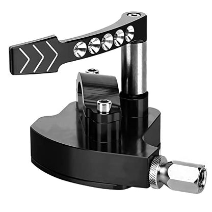 7/8 Universal Billet Thumb Throttle Lever Control Assembly CNC ATV Fit for YAMAHA Banshee Raptor 350 660 700 HD TRX 400EX 250R 450R Suzuki LTR450 250 500 LTZ400 250 500R Kawasaki - Black - color: Black