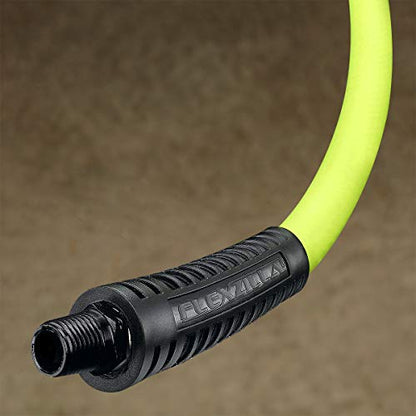 Flexzilla Air Compressor Hose, 1/4 in. x 25 ft., 1/4 in. MNPT Fittings, No-Kink, All Weather, Lightweight, Premium Hybrid Polymer, 300 PSI, ZillaGreen (Pack of 10) - size: 25ft (Pack of 10), style: 1/4"