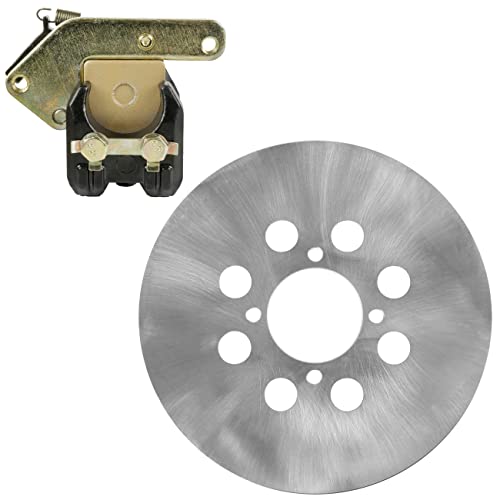 Caltric Rear Caliper with Brake Disc Compatible with Yamaha Wolverine 350 YFM350FX 4x4 1995 1996 1997 1998 1999 2000