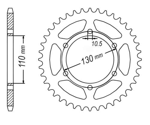 520 O-ring Motorcycle Chain and Sprocket Kit compatible with Kawasaki EX500 Ninja / Z500 (ER500) / 500 Eliminator 2024-2025