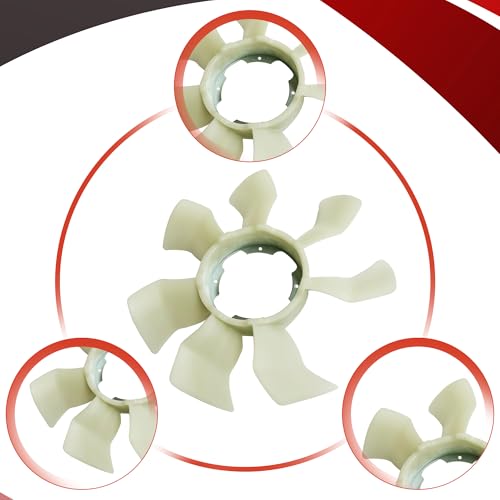 Partsflow Engine Cooling Fan Blade for 1997-2001 Infiniti Q45 for 2001 2002 2003 Infiniti QX4 for 2003-2008 Infiniti FX45 for 2001 2002 2003 2004 Nissan Pathfinder 210606P00A - color: For Infiniti