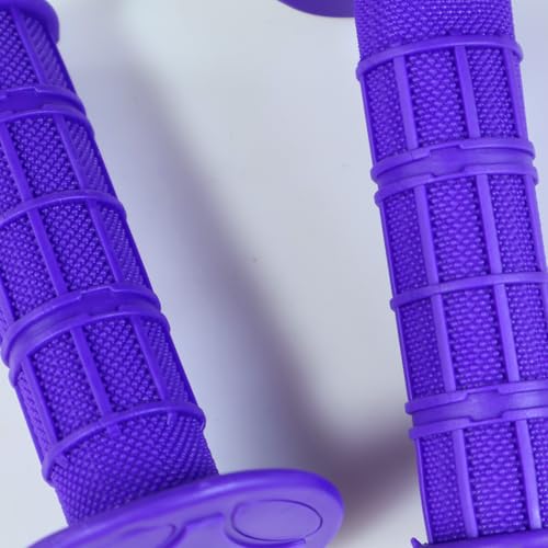 7/8" Handlebar Grips for 50cc-125cc CRF70 CRF80 TRX450 TTR90 TTR110 TTR125 PW80 RM80 DR650 KLX250 KLX300 KX65 SSR125 Pit Dirt Bike ATV Quad Motocross Motorcycles CT100U CT200U Mini Bike - color: Purple