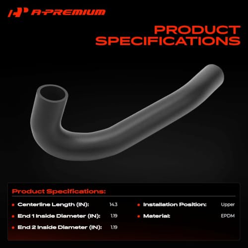A-Premium Upper Radiator Coolant Hose Compatible with Honda & Acura