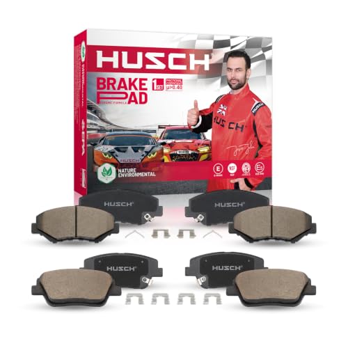 HUSCH Front & Rear Ceramic Brake Pads Fit For Ford F-150 2004-2008 - size: D1083+D1012