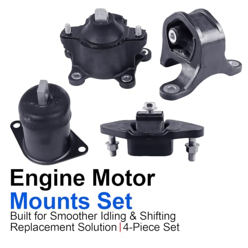 4PCS Engine Motor Mount Set Compatible with TSX 09-14 Accord 08-12 2.4L - size: 2008-2012 Honda Accord 2.4L Manual