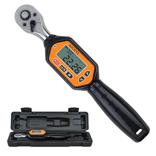 Digital Torque Wrench, 73.7 Ft.lbs/3-100 N.m, 1/2 in Drive Rachet Torque Wrench with Buzzer & LED Indicator Four Units of Measure Torque Wrenches Digital - size: 1/2-100 Nm