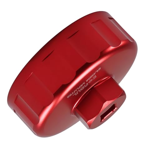EVRBUL Aluminum Oil Filter Wrench 64.4mm 14 Flutes Compatible with Polaris Ranger RZR XP ATV UTV, Heavy-duty Oil Fuel Cap Wrench Removal Tool for 2540086 2520799 Oil Filter Replace# 2830550