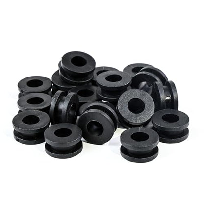 M6 Rubber Grommets Kit for Motorcycle Fairing, 20PCS Rubber Grommet Bushings Compatible with Yamaha Honda Kawasaki Suzuki, ATV Body Panel & Cowling Mount Replacement
