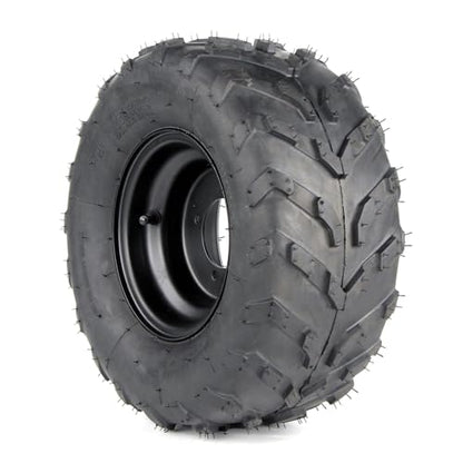 16x8-7 ATV Wheels, 16x8-7 Tubeless Tires for Kazuma Quad ATV Go Kart UTV 150CC Off Road Tyres 4 Holes set of 2