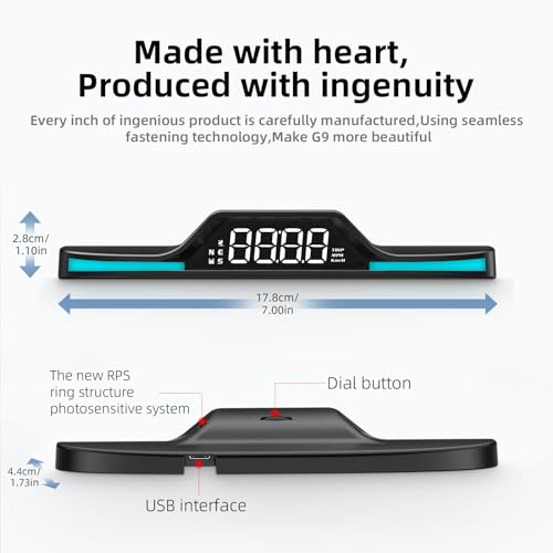 GPS Speedometer Digital Display Multifunctional USB for All 5V Car