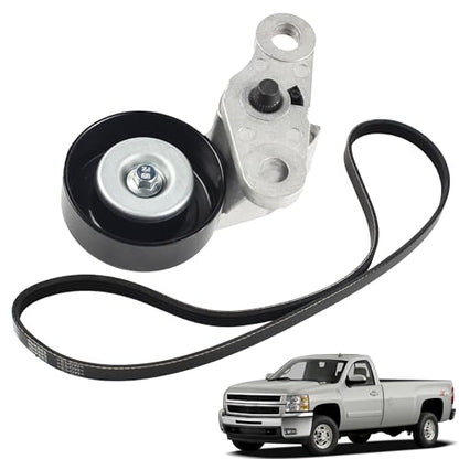 A/C Serpentine Drive Belt Tensioner Kit Fit for 99-08 Chevy GMC