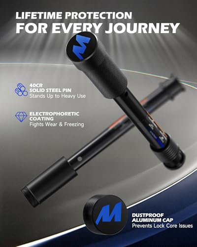 OMT 2 Pack Locking Hitch Pin Set with 5/8" Pin for 2 & 2.5 Receiver - color: Black, size: 2 & 2.5 in - 2 Pack