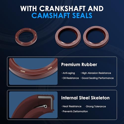 ECCPP Engine Timing Belt Kit with Water Pump Compatible for Chrysler