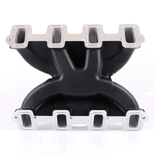 300-129 rectangular port LS Carb Intake Manifold for LS3 V8 Black - size: LS3 LS92 Black