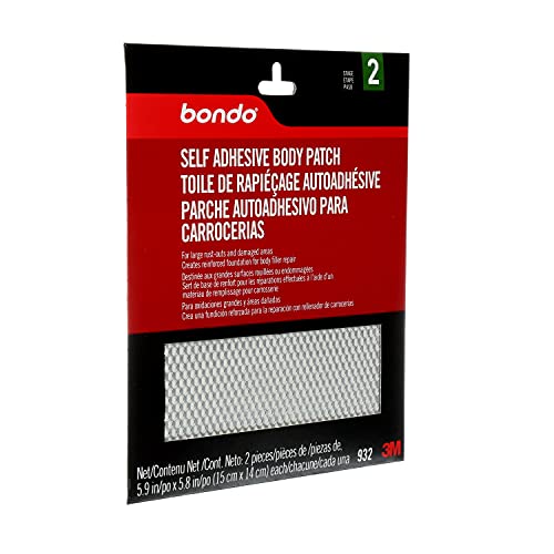 Bondo Self-Adhesive Body Patch, for Large Rust-Outs and Damaged Areas, 2 Patches, 5.9 in x 5.8 in, 2 Patches (Pack of 2) - size: Pack (Pack of 2)