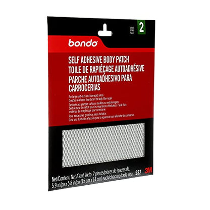 Bondo Self-Adhesive Body Patch, for Large Rust-Outs and Damaged Areas, 2 Patches, 5.9 in x 5.8 in, 2 Patches (Pack of 2) - size: Pack (Pack of 2)