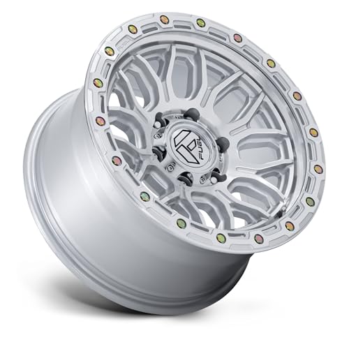FUEL OFF-ROAD SURGE 17X9 6X135 5.04 1mm GLOSS SILVER W/MACHINED FACE - FC881SD17906301 - color: GLOSS SILVER W/ MACHINED FACE, size: 17X9, 6X135, 5.04, 1mm
