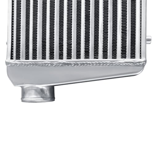 Universal Intercooler 31''x13''x3.3" Front Mount Intercooler 3'' Inlet and Outlet Aluminum Turbo Intercooler Direct Replacement for Any Turbo Charger system - size: 31''x13''x3.3" 3''