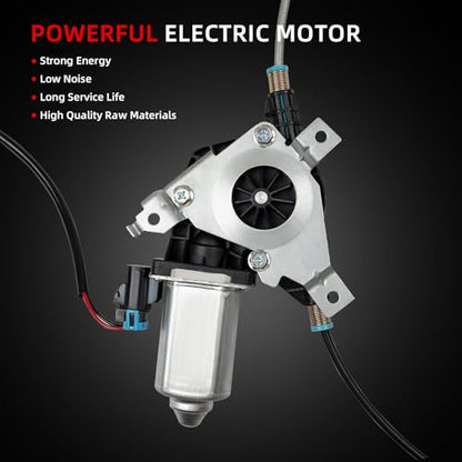 Rear Passenger Side Power Window Regulator w/Motor Assembly Compatible For Mercury Grand Marquis 1992-2011 Marauder 2003-2004, Ford Crown Victoria 1992-2011 Right Replace 741-678 6W7Z5427008AA - size: Rear Passenger