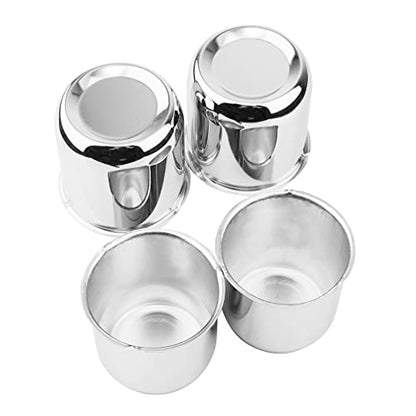 4Pcs 2.91" OD 2.91" H Push Through Trailer Wheel Center Cap for Rim - color: Chrome, size: 2.91" Hub 2.95" H