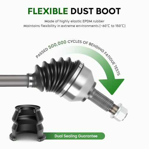 2 pcs Front CV Axle Shaft Assembly for L4 2.5L 66-6262 66-6264
