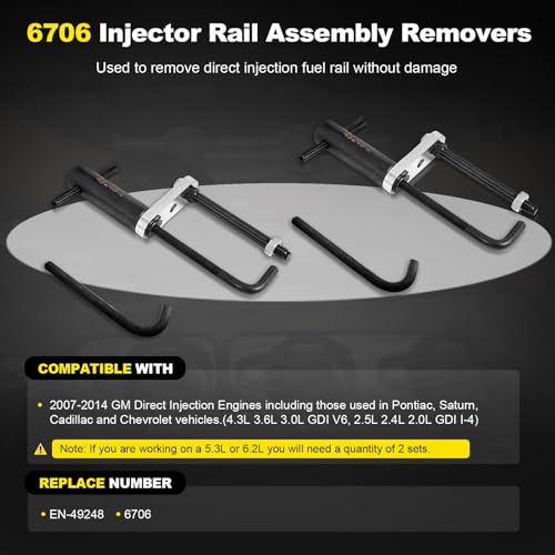 6706 Fuel Injector Rail Assembly Remover & GM245 Injector Seals Tools Kit