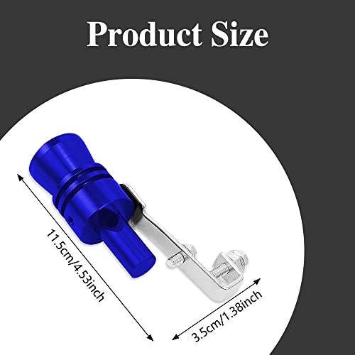 2PCS Car Turbo Whistle, Aluminum Alloy Universal Turbo Whistle - color: Blue