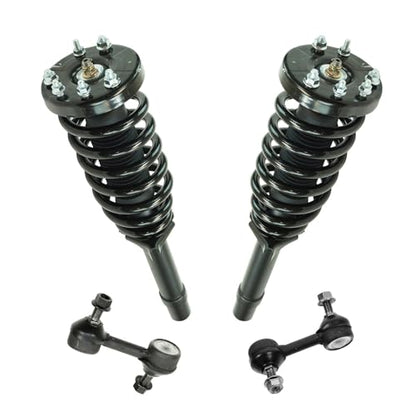 TRQ Front Suspension Kit Complete Strut & Coil Spring Assembly Sway Bar - style: PSA53041