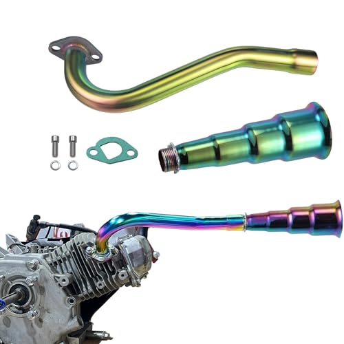 Exhaust Trumpet Header Pipe for Predator 196cc 212cc - color: Colorful, size: Exhaust Tip2