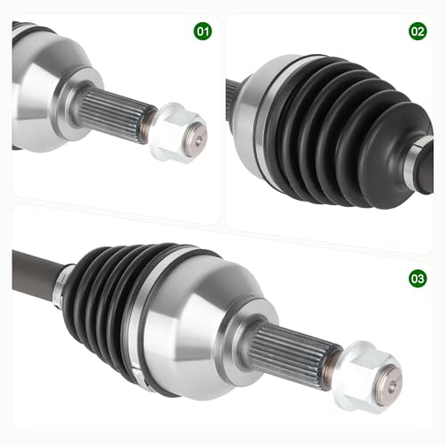 2 pcs Front CV Axle Shaft Assembly for L4 2.5L 66-6262 66-6264