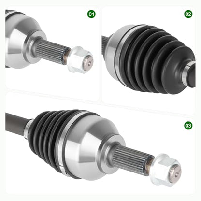 2 pcs Front CV Axle Shaft Assembly for L4 2.5L 66-6262 66-6264