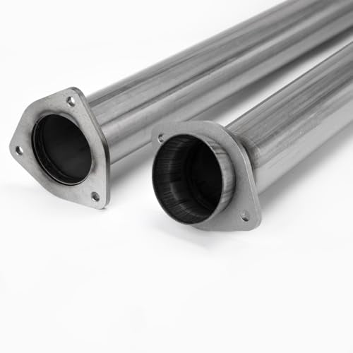 Stainless Steel Exhaust Pipe Kit for 2011-2017 Ford F250 F350 F450 Super Duty 6.7L 4" Powerstroke Diesel - size: for 2011-2017 F250 F350 F450