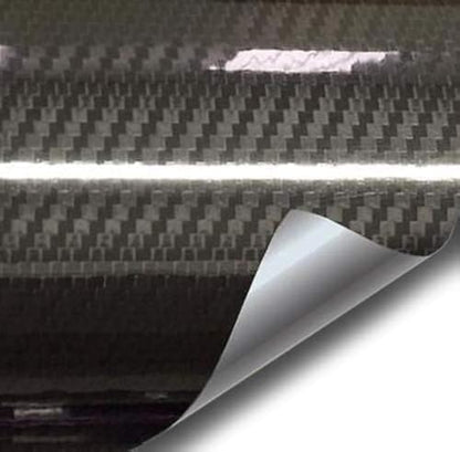 VVIVID Epoxy High Gloss Carbon Vinyl Automotive Wrap Film DIY Easy to Install No Mess (3ft x 5ft, Black) - color: Black, size: 3ft x 5ft