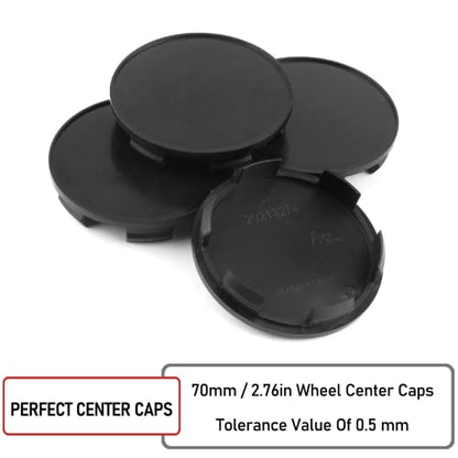 70mm(2.76in)/64mm(2.52in) Wheel Center Hub Caps Black Base Set of 4 for Odyssey 2005-2017 Ridgeline 2006-2014#4732-S6M-Z00 08W17-SDB-1M00-A4 - color: Black