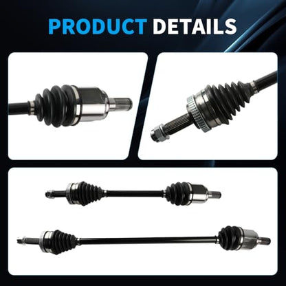 CV Axle for Hyundai Sonata 2011-2014 2.4L GAS 2PC - size: Front Left & Right CV Axle Shaft