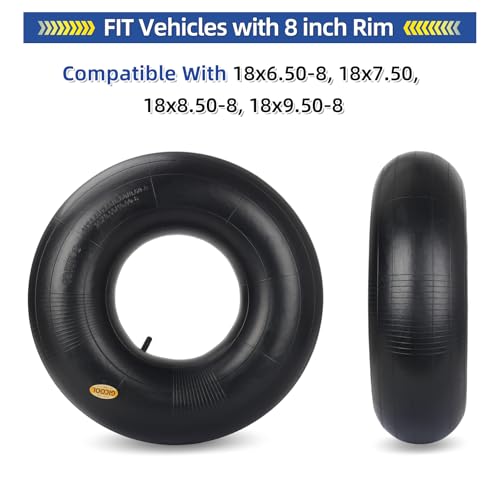 GICOOL 18x8.50/9.50-8 Inner Tubes, TR-13 Valve Stem, 2 Pack - size: 18x8.50/9.50-8,TR-13