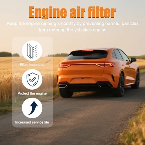 Engine Air Filter Replacement A2730940204 Compatible with Mercedes-Benz E350/C300/ML350/C240/GLK350/GL450/S550/E320/S430/C230 Select Models and More,Engine Air Filter for Car(2 PACK) - style: A 273 094 02 04