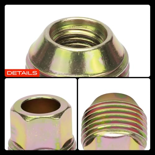 A-Premium M12-1.50 Wheel Lug Nuts Compatible with Chevrolet Equinox Malibu Impala Camaro HHR GMC Canyon Dodge Chrysler Buick 20-PC Set