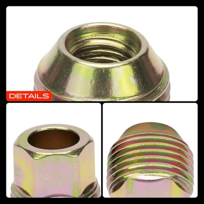 A-Premium M12-1.50 Wheel Lug Nuts Compatible with Chevrolet Equinox Malibu Impala Camaro HHR GMC Canyon Dodge Chrysler Buick 20-PC Set