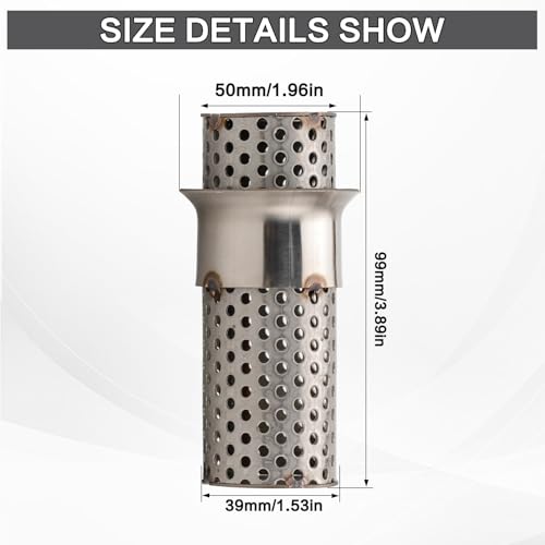 Motorcycle 51mm DB Killer Universal Exhaust Baffle Silencer - size: 51mm - Air Hole Model