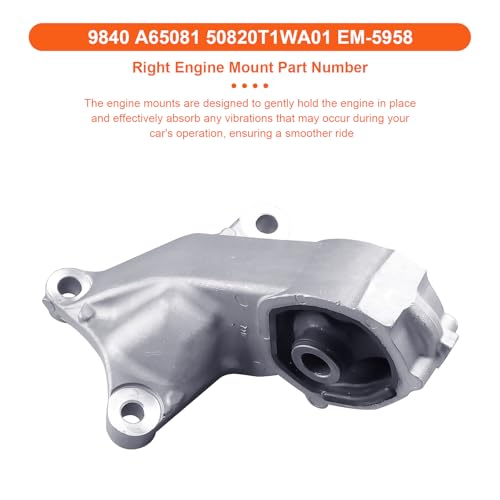 Engine Motor Mount ,Replacement for A65081 A65082 A65041 A65052 A65070 - size: CR-V 2.4L 15-16