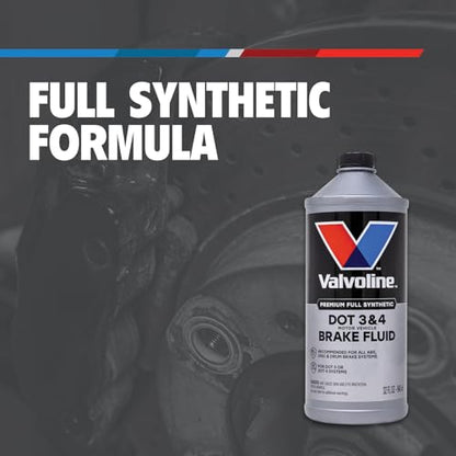 Valvoline DOT 3 & 4 Synthetic Brake Fluid, 12 oz - size: 12 fl oz