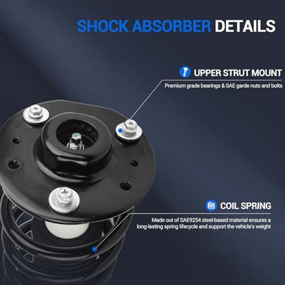 Autoround Front Complete Shock Absorber Fit for Chevy Equinox 2007-2010