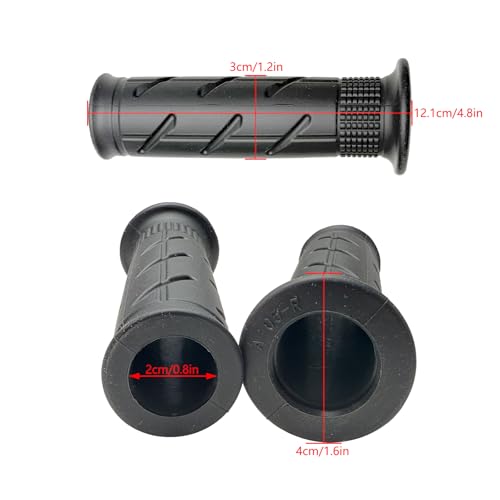Motorcycle Handlebar 7/8" Rubber Throttle Tube Grip Compatible with Honda CBR600RR F4I F5 CBR1000 CBR1000RR CBR650F CB900F CBR954RR