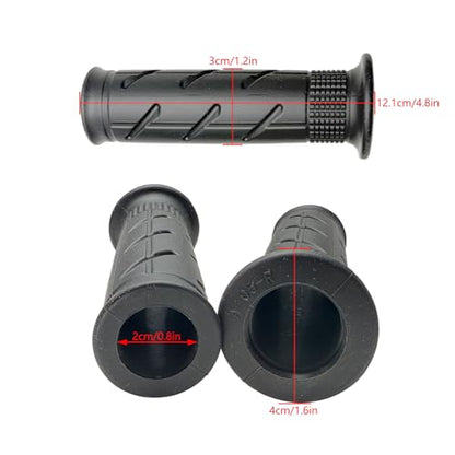 Motorcycle Handlebar 7/8" Rubber Throttle Tube Grip Compatible with Honda CBR600RR F4I F5 CBR1000 CBR1000RR CBR650F CB900F CBR954RR