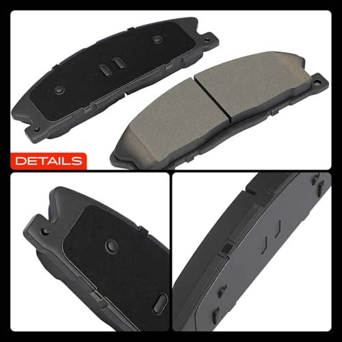 A-Premium Front and Rear Ceramic Brake Pads Compatible with Ford & Lincoln