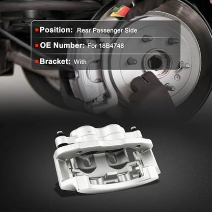 cciyu Rear Right Disc Brake Caliper Assembly w/Bracket 18B4748 For Ford - size: Rear Right[18B4748]