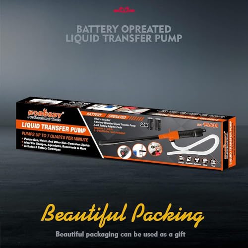 HORUSDY Battery Portable Battery Operated Gas & Water Pump, Powered Fuel Transfer Pump, 2.2GPM Gasoline & Liquid Siphon Pump, Automatic Gas Pump for Gas Can & Tank, Handheld Liquid Transfer Pump - size: 2.2GPM Gasoline & Liquid Siphon Pump